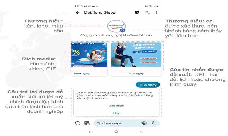 Rich Business Message – Kênh tương tác thế hệ mới cho doanh nghiệp với khách hàng